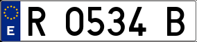 Trailer License Plate